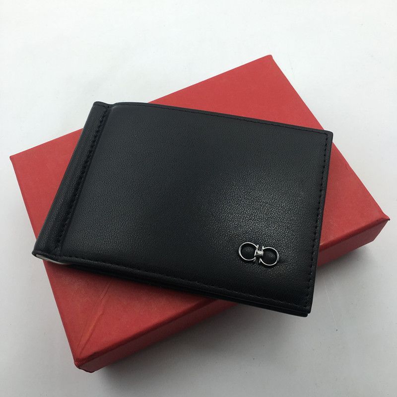 Genuine Leather Money Clip Wallet !   Men Slim Billfold Magnetic Men Wallets Fashion Clamp For Metal Money Clips Holder Coin Card Purse 2019 New - 